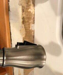 Delta Faucet Leland Brushed Nickel Pull Down Kitchen Faucet, Magnetic Docking Spray Head, SpotShield Stainless Steel, 9178-SP-DST Without Soap Dispenser Standard 38 415RZ0rm9bL