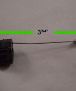 FR Flapper Recliner Release Handle, 3" Exposed Wire, 43.37" Length, S Tip 6 415S8PX74aL