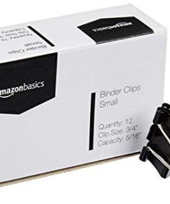 Alternative view of Amazon Basics Binder Paper Clips, Small Clip, 144 Count, 12 Pack of 12, Black Small Clips (12-Pack)