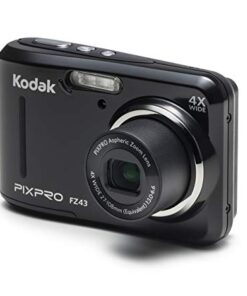 Kodak PIXPRO Friendly Zoom FZ43-BK 16MP Digital Camera with 4X Optical Zoom and 2.7" LCD Screen (Black) Black 28 415kR Ua KL