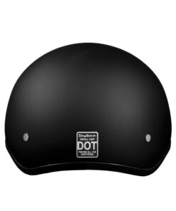 Daytona Helmets Half Skull Cap Motorcycle Helmet – DOT Approved X-Large Dull Black 26 415r0MbJj9L