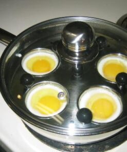 Norpro Stainless Steel Egg Poacher/Skillet Set, 10", Silver 19 415zGzjLArL