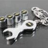 Chevy Tire Valve Caps with Bonus Wrench Keychain 23 4169VpgFdML