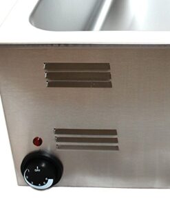 Tiger Chef Food Warmer - Full Size Countertop Food Warmers - Commercial Electric Steam Table for Buffet - Includes Steam Table Pan Cover 9 416LrftS8iL
