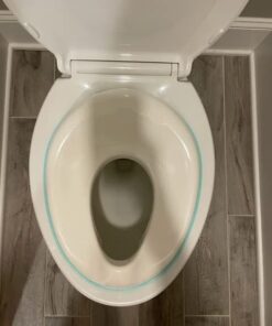 Potty Training Seat for Boys And Girls, Fits Round & Oval Toilets, Non-Slip with Splash Guard, Includes Free Storage Hook - Jool Baby Aqua 50 416VfA3uYiL