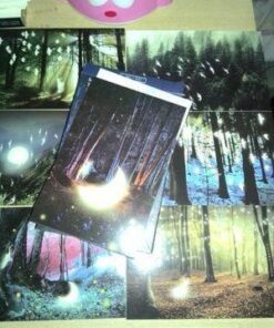 Glow In The Dark Postcards Set of 30 Woodland Animals Forest Deer Postcard Post Card Greeting Cards (Variety Pack) 36 416d0bBcn6L