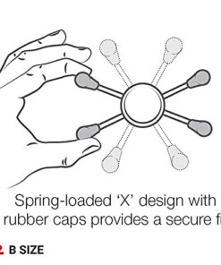 RAM Mounts RAM-HOL-UN10BU X-Grip Large Phone Holder with Ball with B Size 1" Ball Large Phones 35 416fl2myhZL