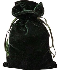 Alternative view of Paper Mart Tarot Bags Luxurious Velvet Bundle of 4: Hunter Green Navy Blue Rose and Purple 6" X 9" Each