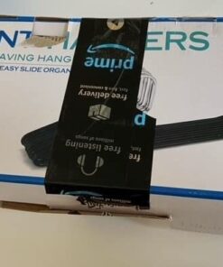 Jeronic Pant Hangers, 20 Pack Steel, Black, 20 Count 55 417Sgwov1oL