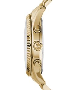 Alternative view of Michael Kors Lexington Men's Watch, Stainless Steel Bracelet Watch for Men Gold Steel