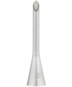 Alternative view of Ateco 230 2 7/8" Bismark Metal Piping Tip - Great for filling donuts, cupcakes, elclairs, and other pastries