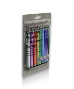 Alternative view of Sty-HD 9 pcs Rainbow of Colors Capacitive Stylus/Styli Touch Screen Cellphone Tablet Pen for iPhone 4 4s 3 3Gs iPod Touch iPad 2 Motorola Xoom, Samsung Galaxy, BlackBerry Playbook AMM0101US, Barnes and Noble Nook Color, Droid Bionic Fashionista