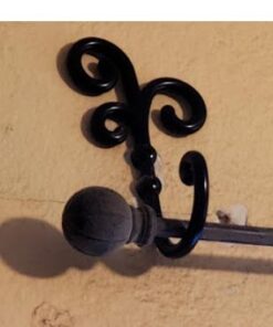 Franklin Brass CURL5PK-FB-R Curlique 5-3/5 in. Single Wall Hooks in Matte Black (5-Pack) 5 Pack 25 418afH8L 1