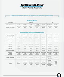 Quicksilver 25W-40 Marine Engine Oil Synthetic blend Quart 13 418t250KRSL