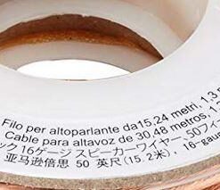 Amazon Basics 16-Gauge Speaker Wire Cable, 50 Feet 1-Pack 27 4192My MglL