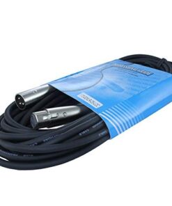 MCSPROAUDIO 25 Foot Male to Female XLR Microphone Cable (Black) Black 5 4197j CWo7L