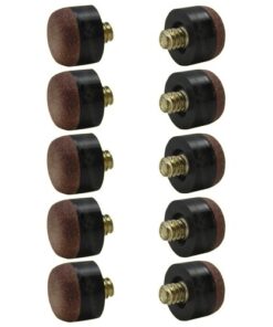 Billiard Evolution Screw-On Tips for Pool Cues - Hard 12mm No Ferrules
