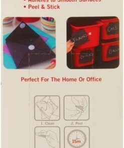 VELCRO Brand - Sticky Back Hook and Loop Fasteners | Perfect for Home or Office | 3 1/2in x 3/4in Strips | Pack of 4 | White (VEL90076) 4Pk 23 419RDiKOPUL