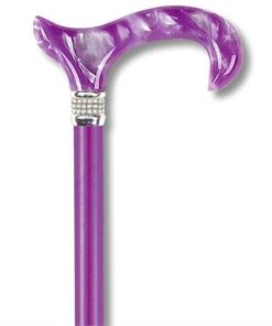 Petite Straight Single Point Cane Color: Purple Diamond