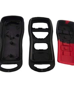 KEMANI Car Key Case for 2004-2009 Nissan Quest 5 Button Keyless Remote Entry Fob Shell with Button pad Replacement 16 419XX3QmJqL