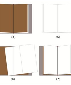 Pocket Travelers Notebook, Refillable Leather Travel Journal for Men & Women, Notebook Cover for Field Notes, Moleskine Small 3.5 x 5.5 Inches, Brown 42 419hJrg0LYL