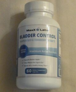 Bladder Control UTI Cranberry Supplement for Women & Men - Potent Blend of Pumpkin Seed oil, Cranberry Extract & Vitamin D3 - Urinary Tract Infection Treatment - Overactive Bladder Control - 60 Caps Bladder Control for Women 27 41A1iELPGqL