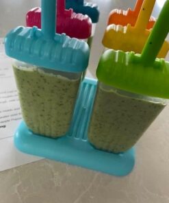 Popsicles Molds, Ozera Set of 6 Reusable Ice Pop Molds Easy Release Popsicle Maker Molds Cream Popcical Molds for Homemade Popsicles With Funnel & Cleaning Brush Assorted Colors 38 41A9cJYzOiL