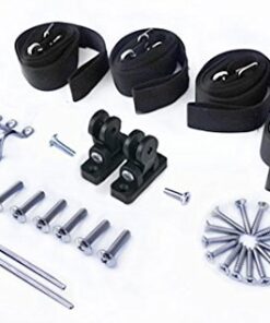 Summerset Elite Bimini Top by Eevelle | 3 Bow Boat Canvas Top | 1" Aluminum Frame and Hardware | Sunlight Protected | 46" Tall (Black, 6'L x 46" H x 85"-90") 10 41AKBmi4TVL