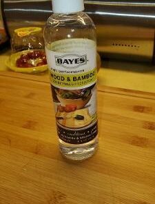 Bayes Food Grade Mineral Oil for Cutting Board - Mineral Oil Food Grade for Bamboo, Teak & Wood Conditioner and Protectant - Cutting Board Oil Food Grade Formula - Wood Oil for Cutting Board - 8 oz 8 Fl Oz (Pack of 1) 34 41AX4hLmv3L 3