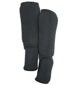 Alternative view of ProForce Combination Cloth Shin / Instep Guards Black Small