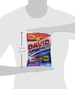 DAVID Sunflower Seeds Jumbo Sweet and Salty - Bag 5.25 oz each (12 Pack) 7 41Ac4K0K2LL
