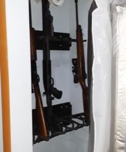 Hold Up Displays - Gun Rack and Rifle Storage Holds 6 Winchester Remington Ruger Firearms and More - Heavy Duty Steel - Made in The USA 1 Pack 34 41Ag YaYkxL