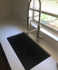 Kraus KGU-413B Undermount Single Bowl Granite Kitchen Sink, 31 Inch, Black 63 41Az34RwjCL