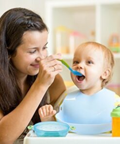 Best Suction Baby Bowls for Toddlers-Toddler Bowls Baby Feeding Set with Baby Utensils | Bonus Baby Spoons and Baby Fork | to Go Baby Bowl with Secure Lids | Suction Plates | BPA Free Suction Bowl 19 41BFPpl 0L