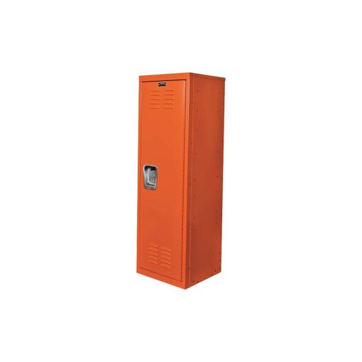 Hallowell Kid Locker, 15"W x 15"D x 48"H, 728 Hoop (orange), Single Tier, 1-Wide, Knock-Down