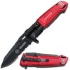 Tac-force RED Fire Fighter Assisted Open Rescue LED Light Pocket Knife 3 41BR2RdZ56L