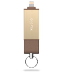 Alternative view of Adam Elements iKlips Duo 【Apple MFI Certification Lightning/USB 3.1 Flash Drive 128GB】 Rosegold ADRAD128GKLDRG, Clear 256GB