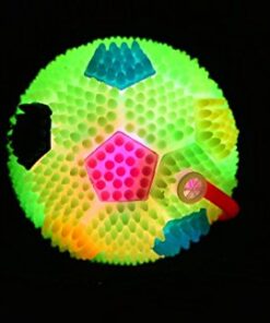 3" Light Up Squeaky LED 'Soccer Ball' Children's Kid's Toy Yoyo Ball (Colors May Vary) Set of 12 11 41BSKOycIL