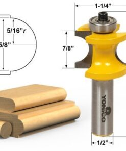 Yonico 13515 5 Bit Bullnose Router Bit 1/2-Inch Shank 15 41Bx0NfVbgL