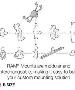RAM Mounts RAM-HOL-UN10BU X-Grip Large Phone Holder with Ball with B Size 1" Ball Large Phones 36 41C2qAB 4L
