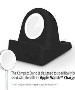 Orzly Charging & Display Stand Designed for ALL series of Apple Watch SE & ALL screen sizes CompactStand BLACK 39 41CLHPKHNdL