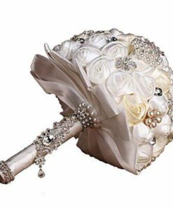 Generic Engerla Handmade Crystal Diamond Pearl Rhinestone Brooch Bridal Hold Flowers Wedding Bouquet Brooch 41 41CQWZG2g0L
