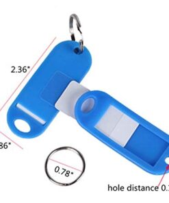 Nument Retro Bronze Large Circular Ring Metal Keychain Warehouse Hotel manage Keychains Holder Key Ring (round keychain+key label tags 20pcs) Round Keychain+key Label Tags 20pcs 12 41CRD5n9ziL