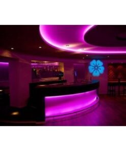 LEDwholesalers 12-Volt 16.4-ft RGB Color-Changing Kit with Controller and IR Remote, Power Supply, and LED Strip in White PCB, 2034RGB-R2+3369+3208 38 41CRSdsx2 L