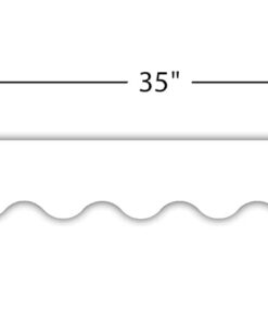 Teacher Created Resources White Scalloped Border Trim (5595) 11 41ChAq5NEwS