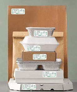 Food Labels Dissolvable by Food Safe - Leaves No Adhesive Residue Dissolves in Water in 30 Seconds Perfect for Reusable Containers - 500 Labels Per Roll Fill in 13 41CsugP9n1L