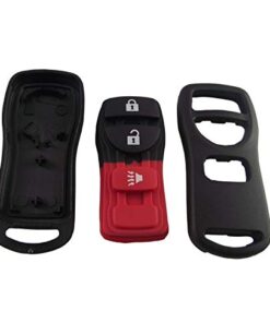 KEMANI Car Key Case for 2004-2009 Nissan Quest 5 Button Keyless Remote Entry Fob Shell with Button pad Replacement 11 41D yCB9NNL