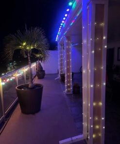 Brightown Solar String Lights, 2 Packs Total 66Ft 200 LED Solar Fairy Lights with 8 Modes, Waterproof Solar Lights for Outside Patio Yard Tree Wedding Christmas(Warm White) 33FT*2Packs Warm White 35 41D3dGIN2L