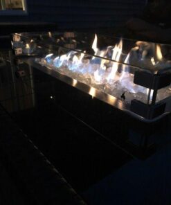 Outland Living 401 Series - 44-Inch Outdoor Propane Gas Fire Table, Espresso Brown/Rectangle 59 41DP9447KxL