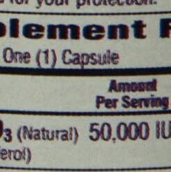 Bio-Tech Pharmacal D3-50 50,000 IU, 100 Capsules – All-Natural Supplement – Supports Bone, Cardiovascular, Neuromuscular, & Immune Health – No Dairy, Fish, Gluten, Peanut, Shellfish, & Soy Standard Packaging 21 41DRTAIqPmL